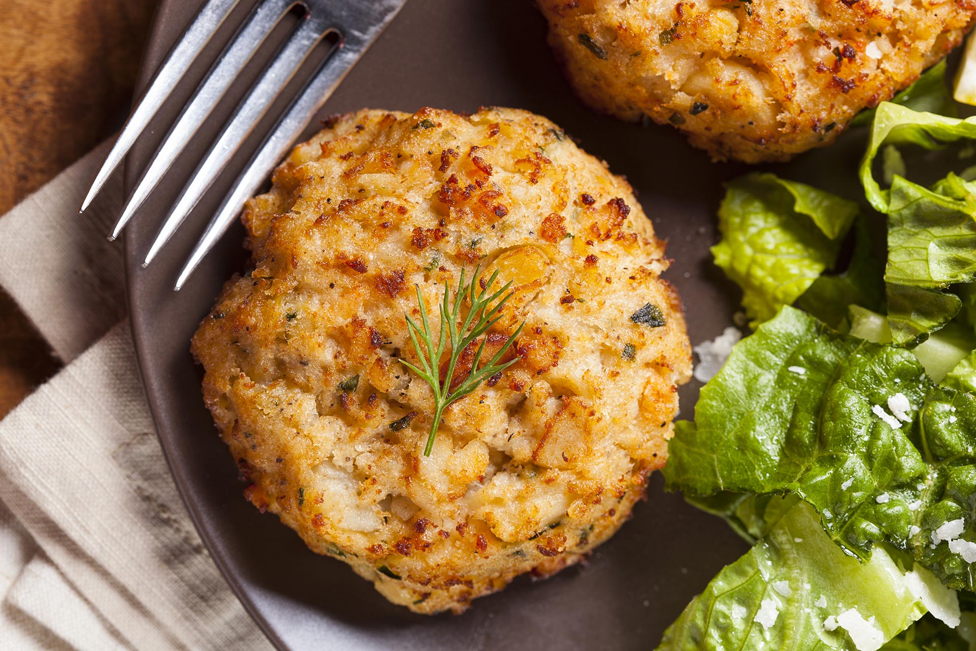 Crab Cakes on a plate - Delicious food
